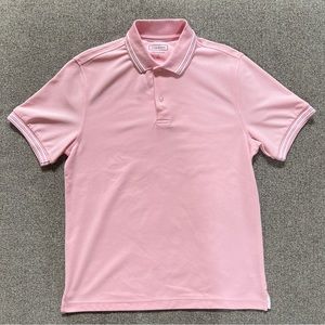 🔴 4 for $40 Bundle | Club Room Performance Stripe Polo (Pink) Size Small